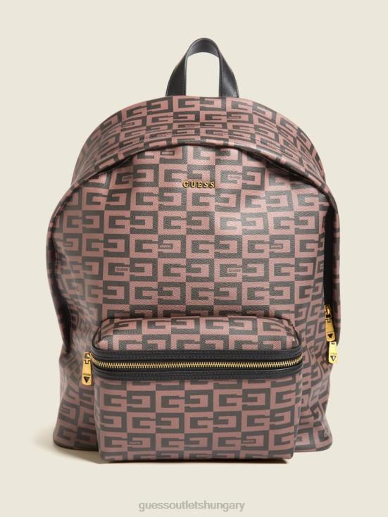 GUESS Brown 8ZX4F3249 Escape Compact Backpack