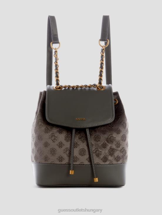 GUESS Gray 8ZX4F3213 Inia Backpack