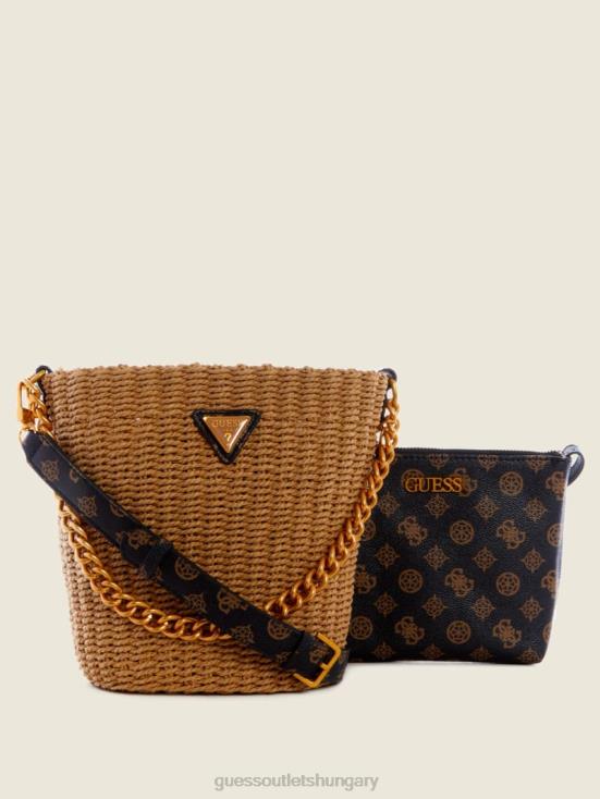 GUESS Brown Multi 8ZX4F3110 Lilica Bucket Bag