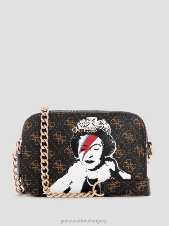 GUESS Bleu/La Bamba Wash 8ZX4F2894 Queen Quattro G Logo Camera Bag