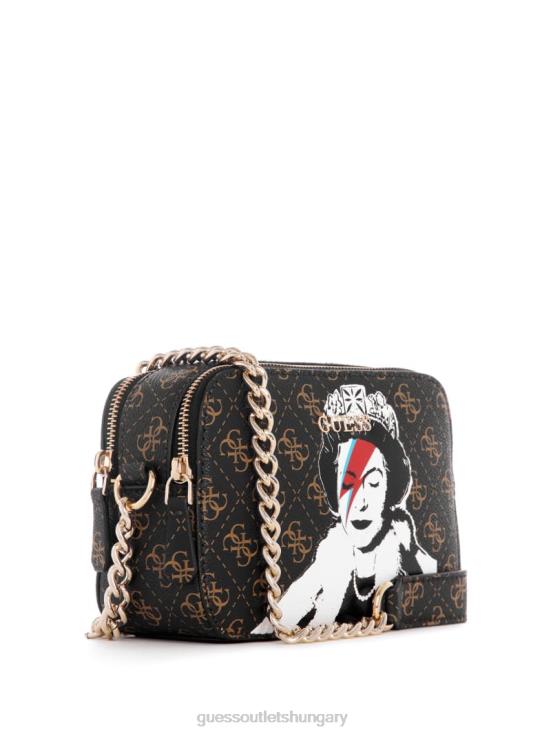 GUESS Bleu/La Bamba Wash 8ZX4F2894 Queen Quattro G Logo Camera Bag