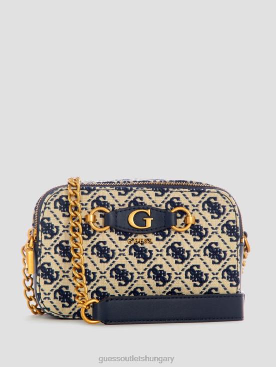GUESS Navy Logo 8ZX4F2963 Izzy Jacquard Logo Camera Bag
