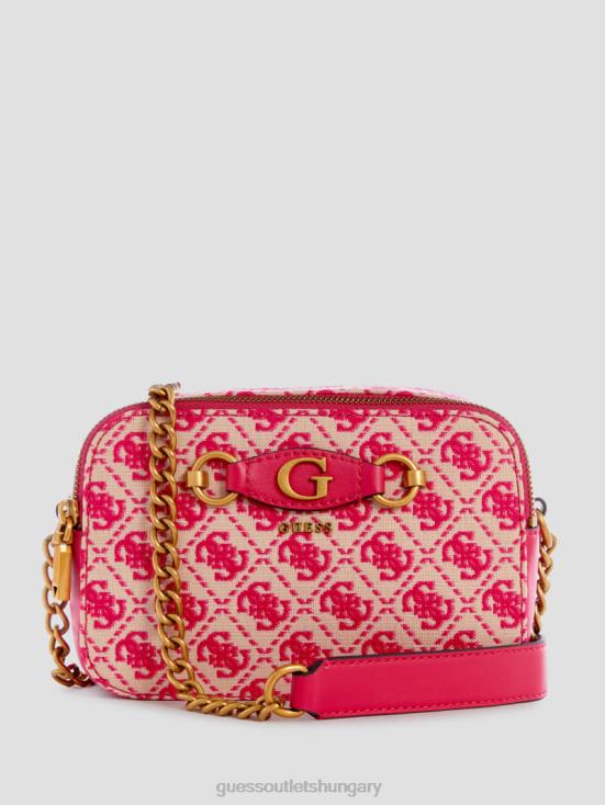 GUESS Vert/Malibu Lime 8ZX4F2752 Izzy Jacquard Logo Camera Bag