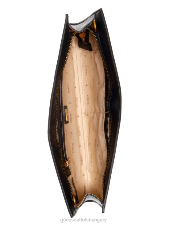 GUESS Black Floral Print 8ZX4F3059 Centre Stage Clutch