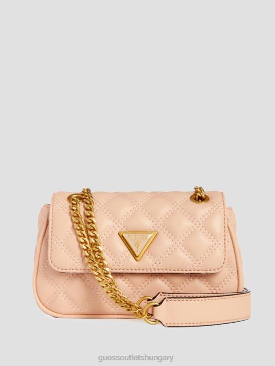 GUESS Apricot Cream 8ZX4F2853 Giully Mini Convertible Crossbody