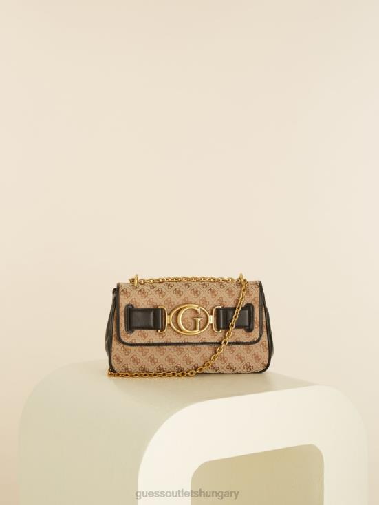 GUESS Black 8ZX4F2973 Aviana Convertible Crossbody