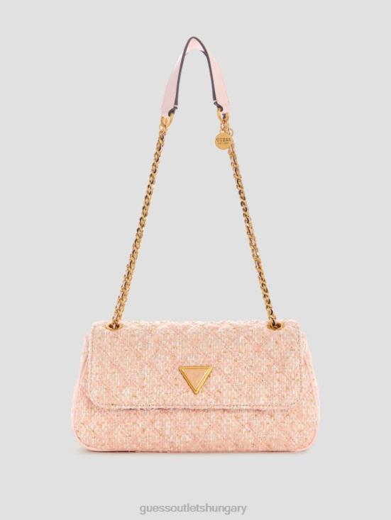 GUESS Bleu/Palermo Wash 8ZX4F2778 Giully Tweed Convertible Crossbody