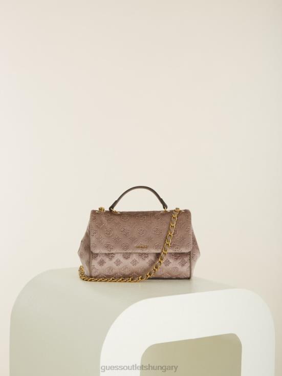 GUESS Champagne 8ZX4F2947 Kimi Logo Convertible Crossbody