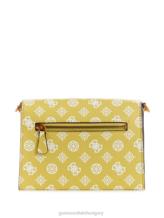 GUESS Citrine Logo 8ZX4F3064 Centre Stage Crossbody Flap