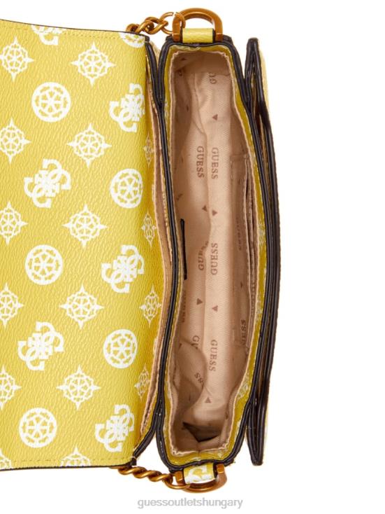 GUESS Citrine Logo 8ZX4F3064 Centre Stage Crossbody Flap