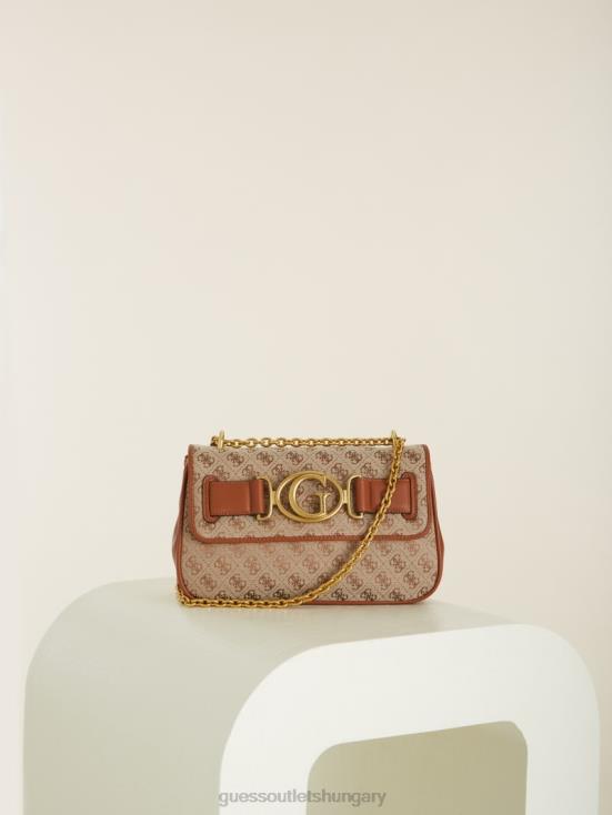 GUESS Latte/Cognac 8ZX4F2981 Aviana Convertible Crossbody