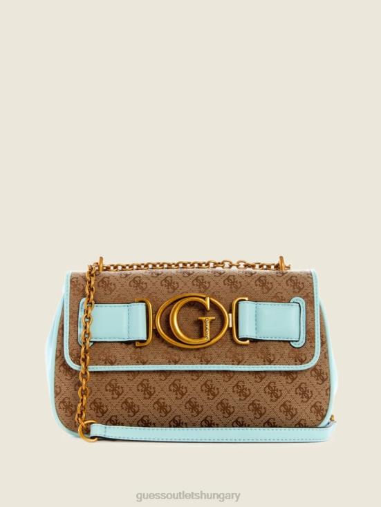 GUESS Latte/Surf 8ZX4F3255 Aviana Convertible Crossbody