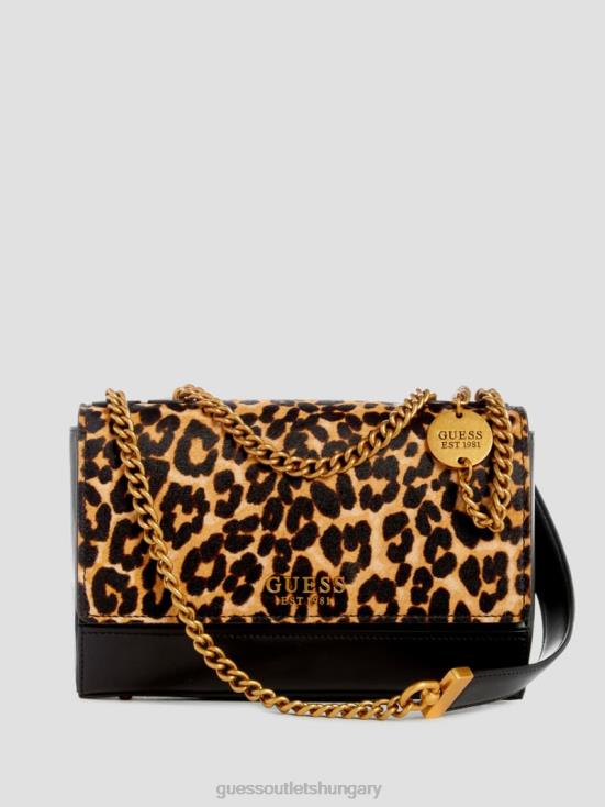 GUESS Leopard 8ZX4F2800 Iseline Convertible Bag