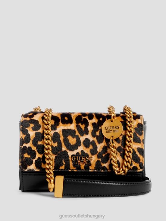 GUESS Leopard 8ZX4F2806 Iseline Zebra Mini Crossbody Bag