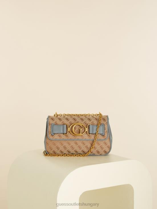 GUESS Light Blue 8ZX4F3257 Aviana Convertible Crossbody