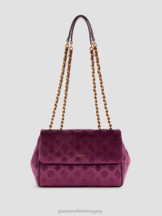 GUESS Plu 8ZX4F2934 Inia Velvet Convertible Crossbody