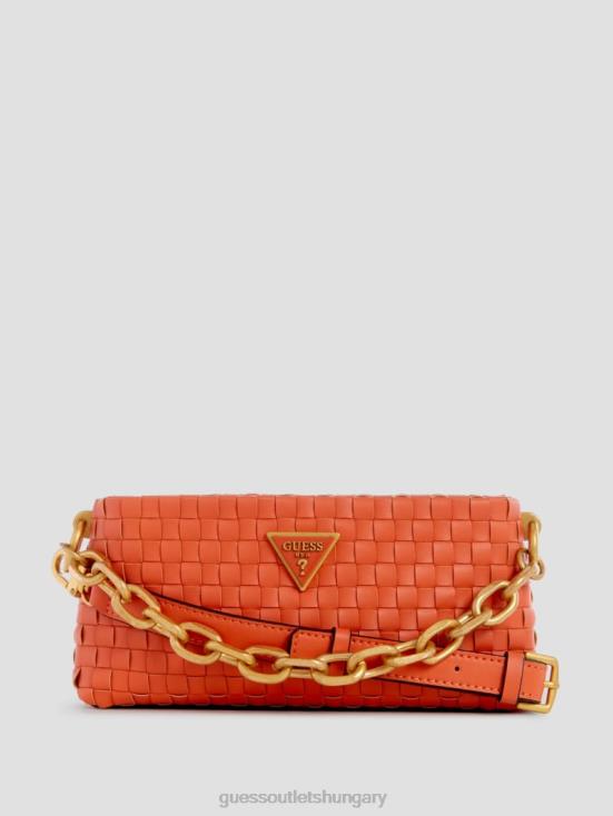 GUESS Poppy 8ZX4F2811 Lisbet Woven Mini Zip-Top Crossbody