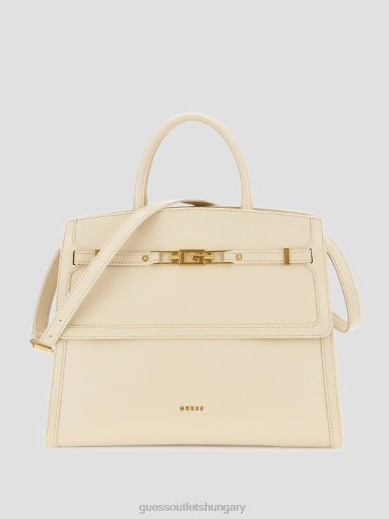 GUESS San 8ZX4F2804 Cristina Medium Leather Satchel