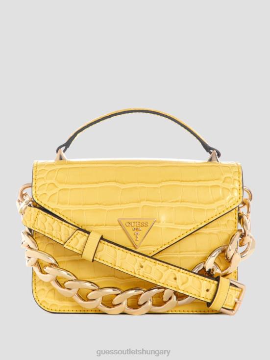 GUESS Yellow 8ZX4F2847 Retour Mini Top Handle Crossbody