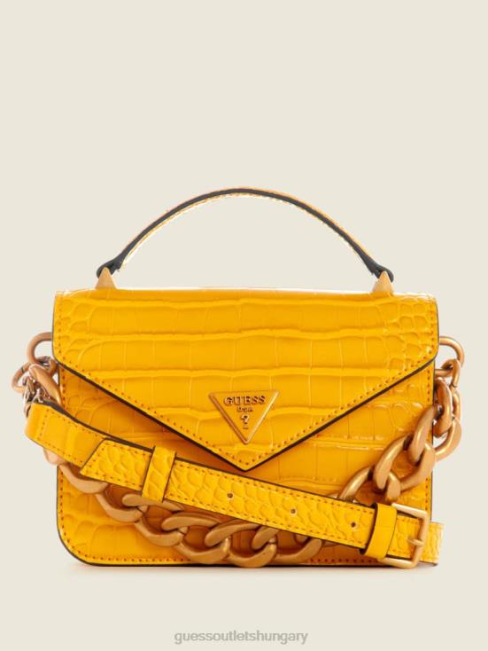 GUESS Yellow 8ZX4F2893 Retour Mini Top Handle Crossbody