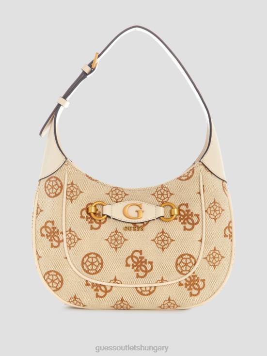 GUESS Bellini Logo 8ZX4F3025 Izzy Logo Hobo Bag