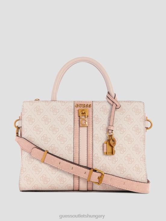 GUESS Blush Logo 8ZX4F2870 Ginevra Logo Elite Society Satchel