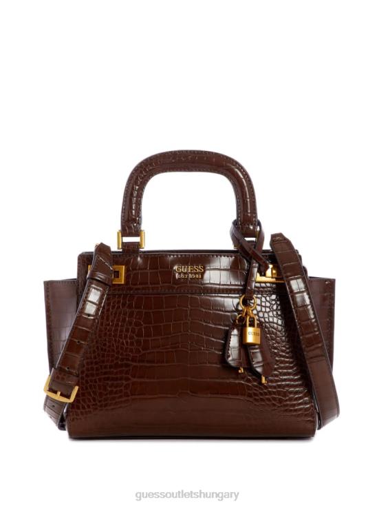 GUESS Brown 8ZX4F3274 Katey Girlfriend Satchel
