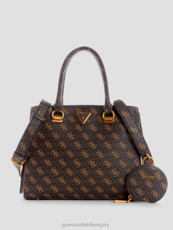 GUESS Brown Multi 8ZX4F3206 Alexie Girlfriend Satchel