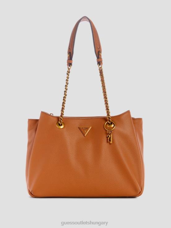 GUESS Cognac 8ZX4F3027 Becci Girlfriend Shoulder Satchel
