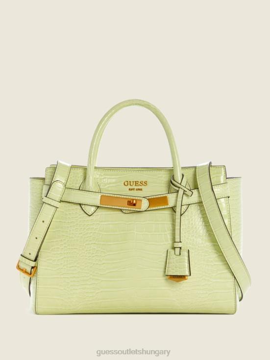GUESS Light Gold 8ZX4F3306 Enisa High Society Satchel