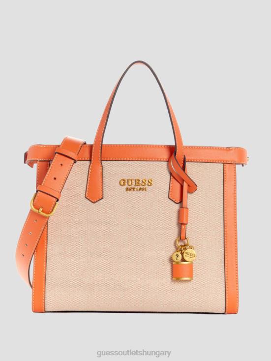 GUESS Orange 8ZX4F3262 Jovie Society Satchel