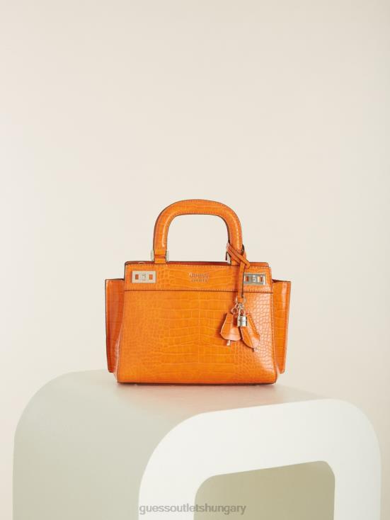 GUESS Orange 8ZX4F3277 Katey Girlfriend Satchel