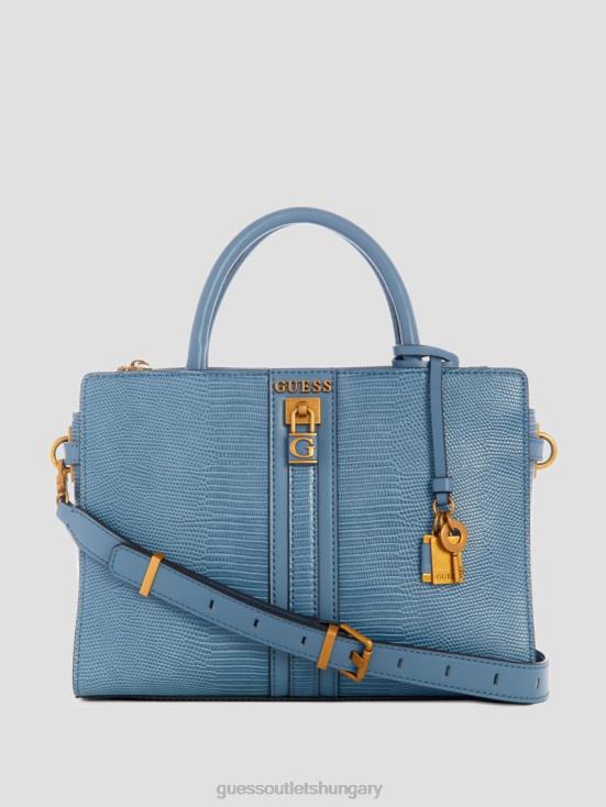 GUESS Slate 8ZX4F2879 Ginevra Textured Elite Society Satchel