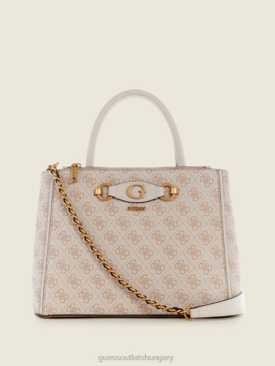 GUESS Steel 8ZX4F2839 Izzy Logo Status Satchel