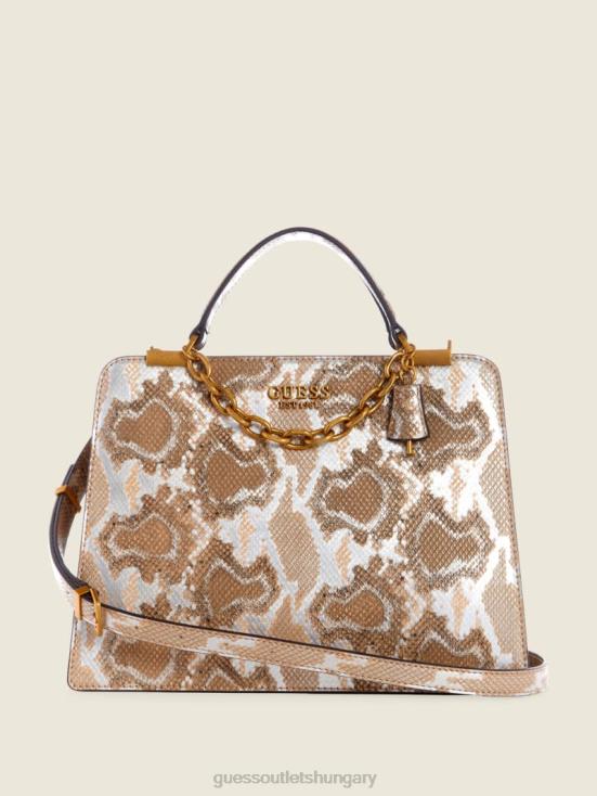 GUESS Sunburst 8ZX4F3303 Kristle Python Girlfriend Satchel