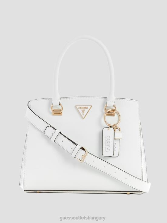GUESS White Multi 8ZX4F2855 Noelle Girlfriend Satchel