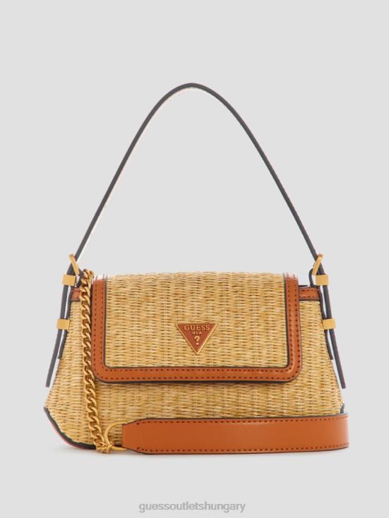 GUESS Bleu/Nautic Wah 8ZX4F3065 Desideria Straw Mini Shoulder Bag