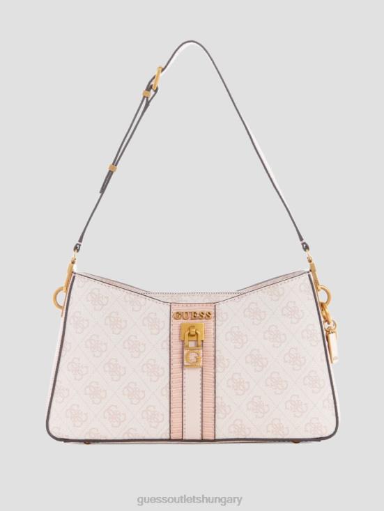 GUESS Blush Logo 8ZX4F3006 Ginevra Logo Elite Shoulder Bag
