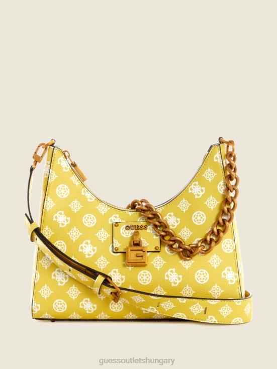 GUESS Citrine Logo 8ZX4F2990 Centre Stage Hobo