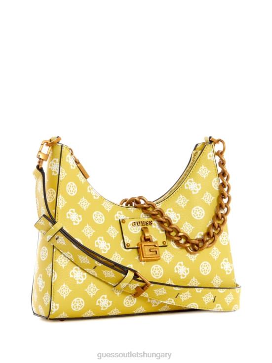 GUESS Citrine Logo 8ZX4F2990 Centre Stage Hobo
