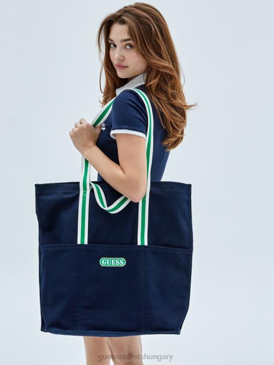 GUESS Blackened Blue 8ZX4F3096 Originals Vintage Logo Tote