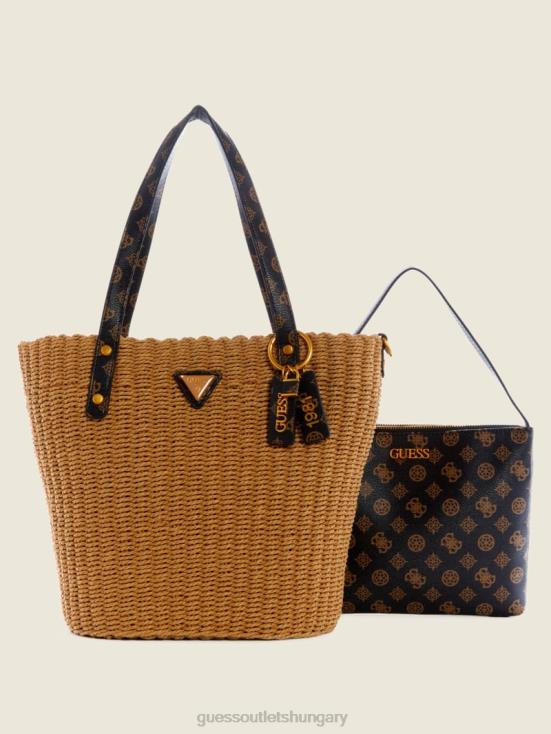 GUESS Brown Multi 8ZX4F3104 Lilica Shopper Tote