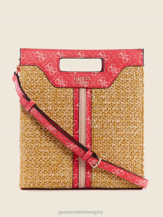 GUESS Cali Wash 8ZX4F3119 Kasinta Raffia Mini Cutout Tote