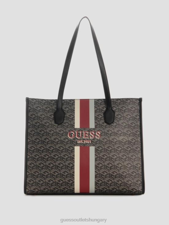 GUESS Chief Green 8ZX4F3097 Silvana Cube Logo Girlfriend Tote