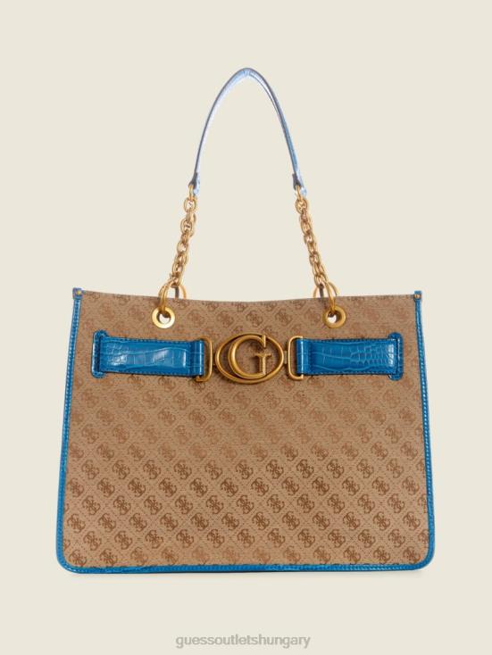 GUESS Latte/Blue 8ZX4F3121 Aviana Tote