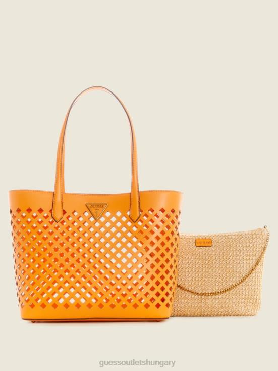 GUESS Medium Orange 8ZX4F2548 Aqua Tote