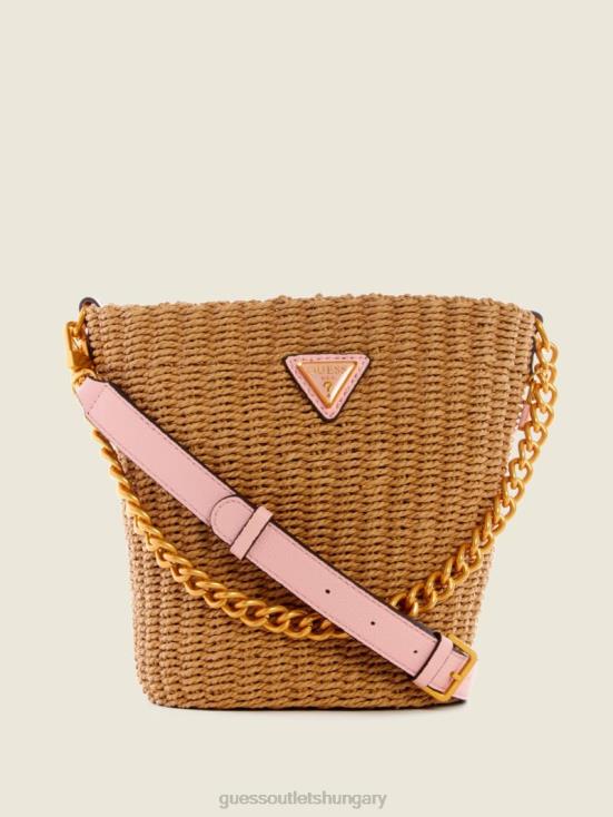 GUESS Medium Orange 8ZX4F3108 Lilica Bucket Bag