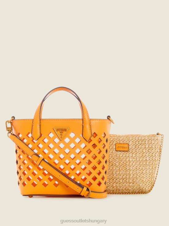 GUESS Medium Orange 8ZX4F3116 Aqua Mini Tote