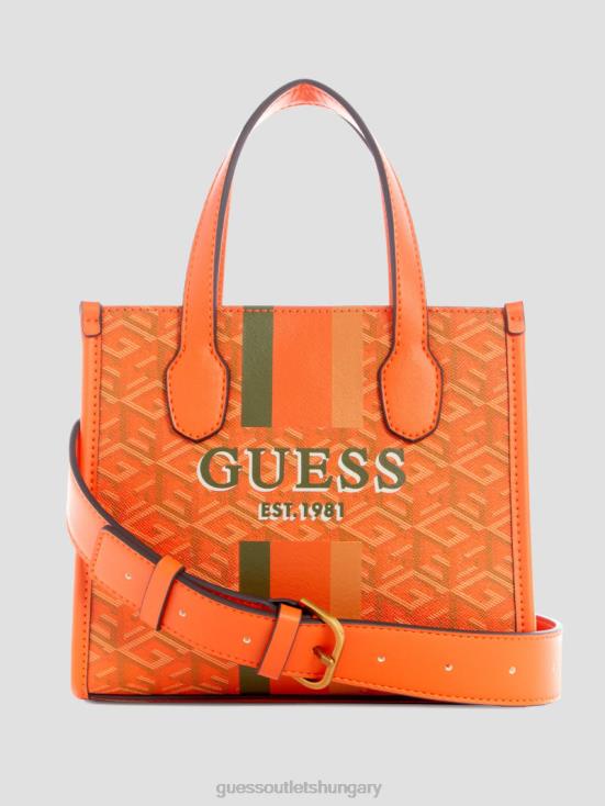 GUESS Orange Logo 8ZX4F2932 Silvana Mini Totes