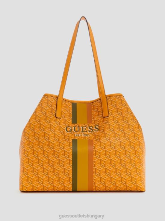 GUESS Yellow Logo 8ZX4F3095 Vikky Large Tote